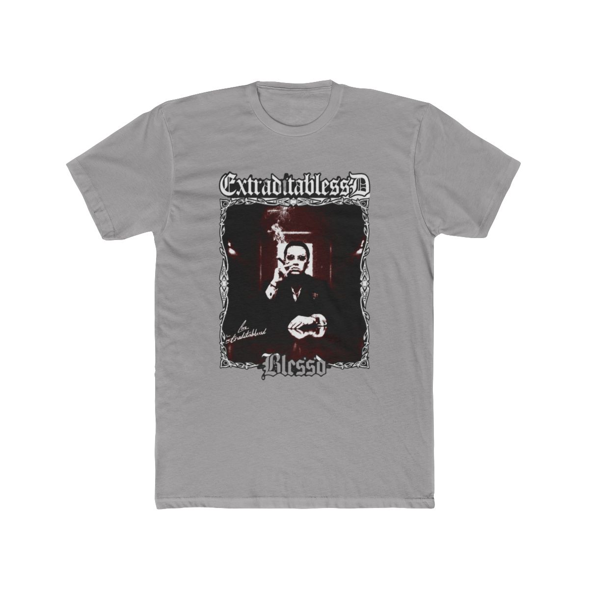 Grunge Style Colombian Rapper T Shirt | Blessd - alternate angle 2, merchandise