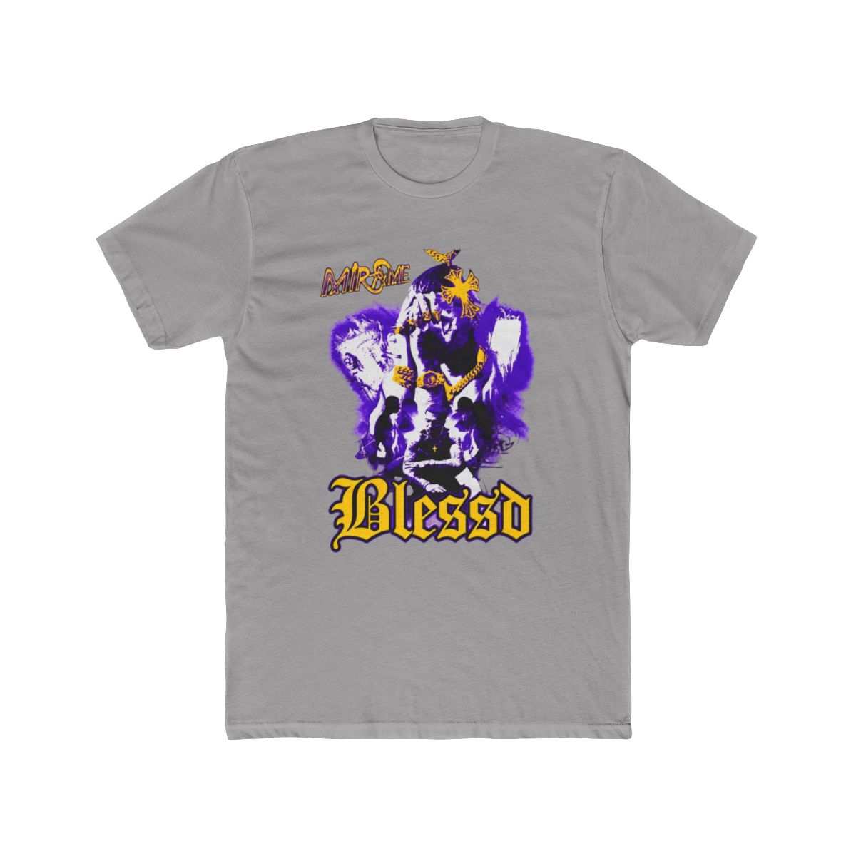 Purple Silhouette Colombian Rapper T Shirt | Blessd