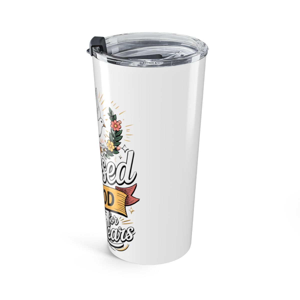 Blessed By God For 80 Years Religious Themed 80th Birthday Stainless Steel Insulated Tumbler | Blessd