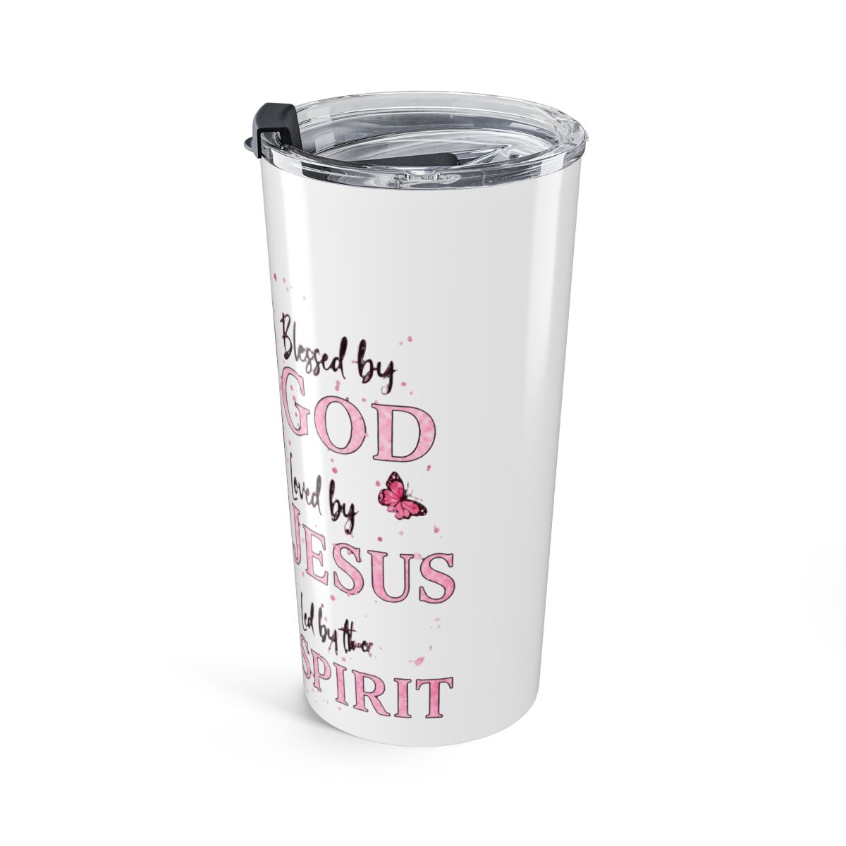 Blessed By God - Loved By Jesus Pink Sunflower Stainless Steel Insulated Tumbler | Blessd