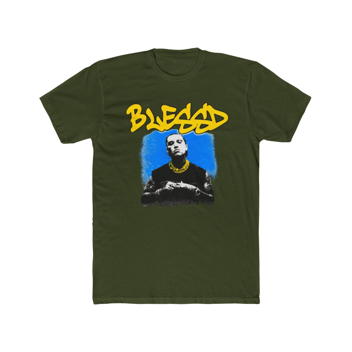Glow Style Colombian Rapper T Shirt | Blessd - alternate angle 4, merchandise