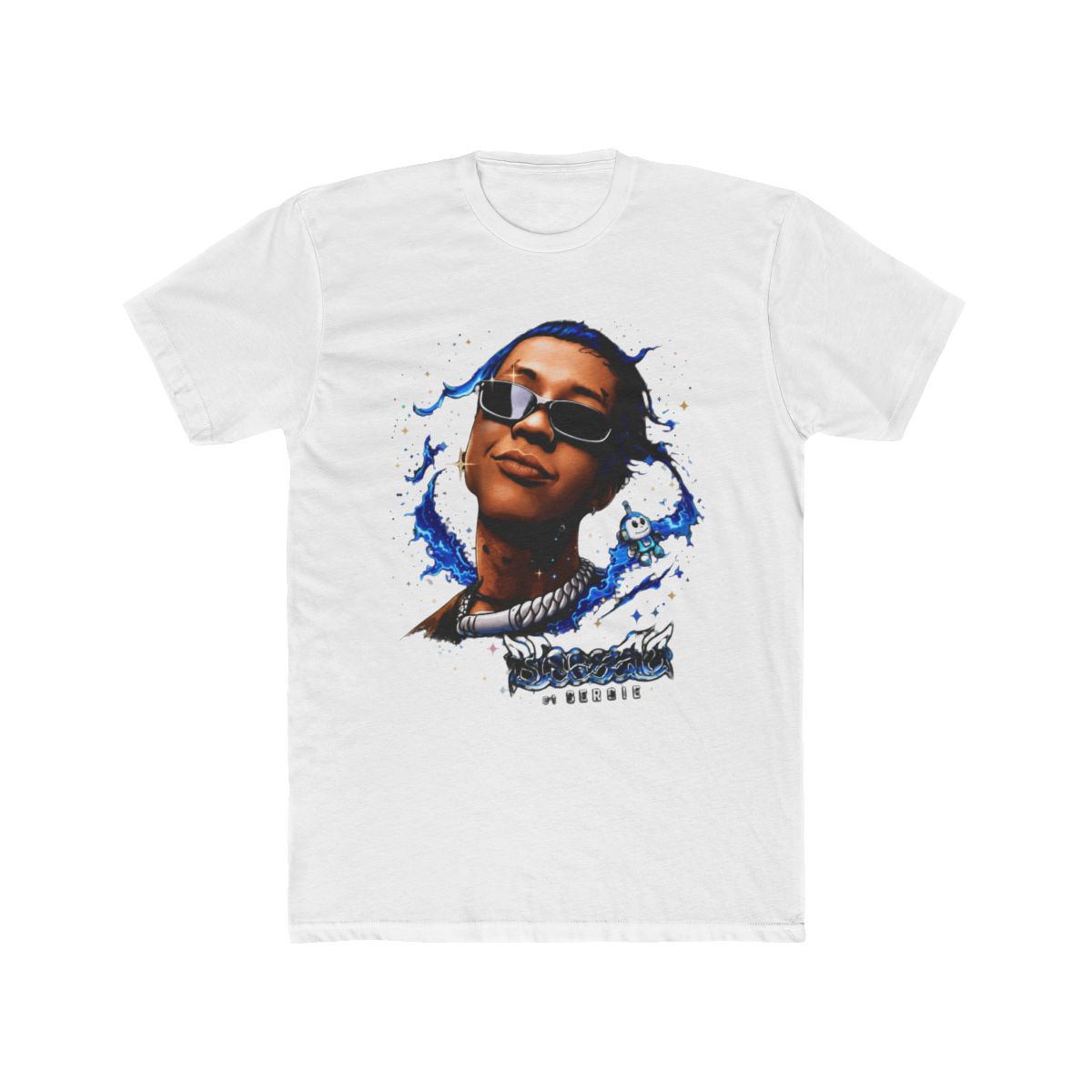Blessd Singer Portrait Artist Illustration T Shirt — official Blessd t-shirts