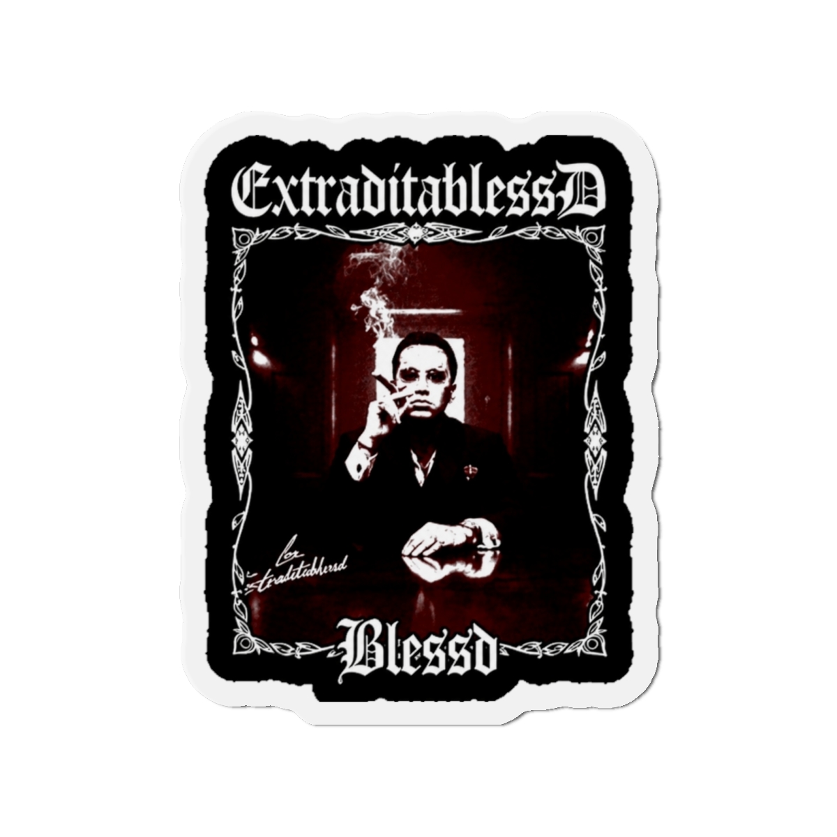 Grunge Style Colombian Rapper Magnet | Blessd - alternate angle 2, merchandise