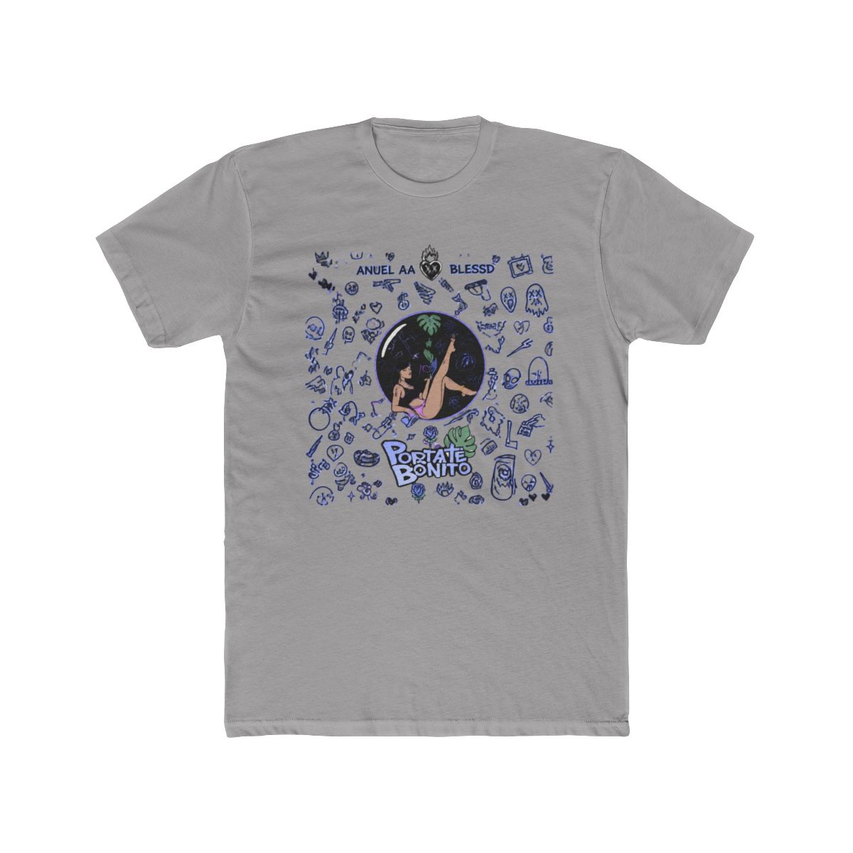 Anuel AA Official Merch Blessd T Shirt | Amazon.com - Official t-shirts merchandise