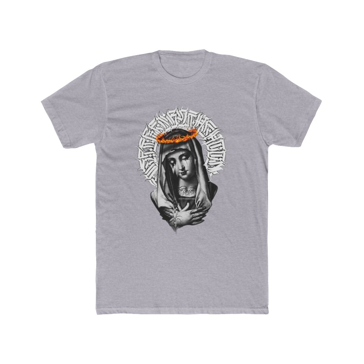 Mother Mary Tattoo Blessed Pray T Shirt | Blessd - alternate angle 3, merchandise