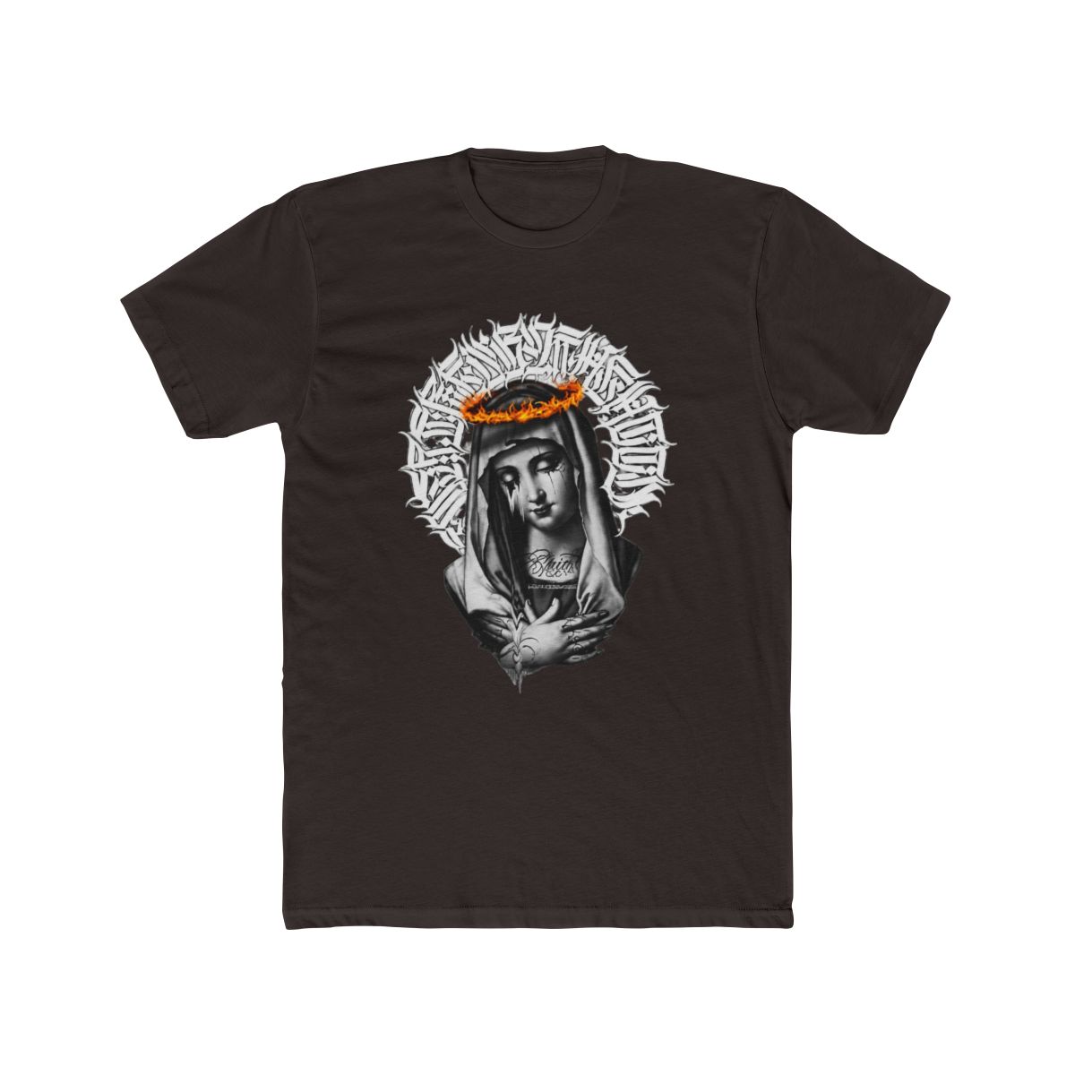 Mother Mary Tattoo Blessed Pray T Shirt | Blessd - alternate angle 2, merchandise